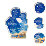 Maxbell Gift for Dad Versatile Ornament Present Stylish Creative Acrylic Plaque Sign Father and Son