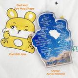 Maxbell Gift for Dad Versatile Ornament Present Stylish Creative Acrylic Plaque Sign Father and Son