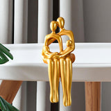 Maxbell Abstract Figurine Craft Decorative Abstract Statue for Home Shelf Restaurant