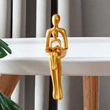 Maxbell Abstract Statue Abstract Family Sculpture for Living Room Desktop Restaurant