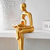 Maxbell Abstract Statue Abstract Family Sculpture for Living Room Desktop Restaurant