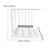 Maxbell Newton's Cradle Balance Balls Physics Gadget for Bedroom Desktop Living Room White