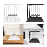 Maxbell Newton's Cradle Balance Balls Physics Gadget for Bedroom Desktop Living Room White