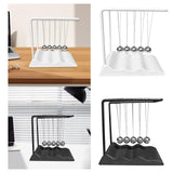 Maxbell Newton's Cradle Balance Balls Physics Gadget for Bedroom Desktop Living Room White