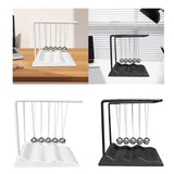 Maxbell Newton's Cradle Balance Balls Physics Gadget for Bedroom Desktop Living Room White