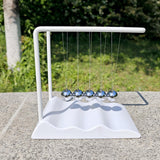 Maxbell Newton's Cradle Balance Balls Physics Gadget for Bedroom Desktop Living Room White