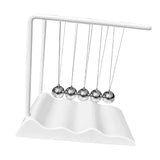 Maxbell Newton's Cradle Balance Balls Physics Gadget for Bedroom Desktop Living Room White