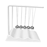 Maxbell Newton's Cradle Balance Balls Physics Gadget for Bedroom Desktop Living Room White