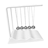 Maxbell Newton's Cradle Balance Balls Physics Gadget for Bedroom Desktop Living Room White