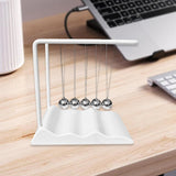 Maxbell Newton's Cradle Balance Balls Physics Gadget for Bedroom Desktop Living Room White
