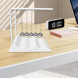 Maxbell Newton's Cradle Balance Balls Physics Gadget for Bedroom Desktop Living Room White