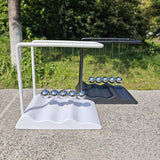 Maxbell Newton's Cradle Balance Balls Physics Gadget for Bedroom Desktop Living Room Black