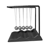 Maxbell Newton's Cradle Balance Balls Physics Gadget for Bedroom Desktop Living Room Black