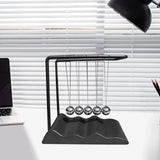 Maxbell Newton's Cradle Balance Balls Physics Gadget for Bedroom Desktop Living Room Black