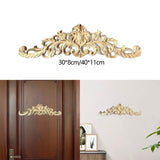 Maxbell Wood Carving Applique Home Corner Carving Decal for Cabinet