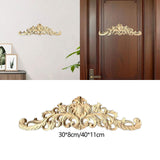 Maxbell Wood Carving Applique Home Corner Carving Decal for Cabinet