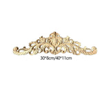 Maxbell Wood Carving Applique Home Corner Carving Decal for Cabinet
