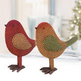 Maxbell Bird Figurine Collectible Bird Statue for Office Birthday Tabletop Ornaments Red
