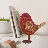 Maxbell Bird Figurine Collectible Bird Statue for Office Birthday Tabletop Ornaments Red