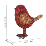 Maxbell Bird Figurine Collectible Bird Statue for Office Birthday Tabletop Ornaments Red