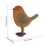 Maxbell Bird Figurine Collectible Bird Statue for Office Birthday Tabletop Ornaments Yellow