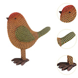 Maxbell Bird Figurine Collectible Bird Statue for Office Birthday Tabletop Ornaments Yellow