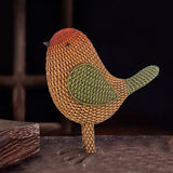 Maxbell Bird Figurine Collectible Bird Statue for Office Birthday Tabletop Ornaments Yellow
