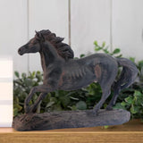 Maxbell Horse Statue Lightweight Ornament Horse Sculpture for Bookcase Weddings Desk black