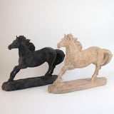 Maxbell Horse Statue Lightweight Ornament Horse Sculpture for Bookcase Weddings Desk black