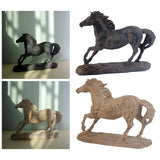 Maxbell Horse Statue Lightweight Ornament Horse Sculpture for Bookcase Weddings Desk black