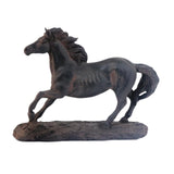 Maxbell Horse Statue Lightweight Ornament Horse Sculpture for Bookcase Weddings Desk black