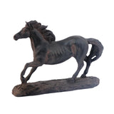 Maxbell Horse Statue Lightweight Ornament Horse Sculpture for Bookcase Weddings Desk black