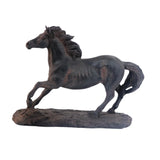 Maxbell Horse Statue Lightweight Ornament Horse Sculpture for Bookcase Weddings Desk black
