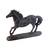 Maxbell Horse Statue Lightweight Ornament Horse Sculpture for Bookcase Weddings Desk black
