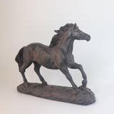Maxbell Horse Statue Lightweight Ornament Horse Sculpture for Bookcase Weddings Desk black