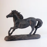 Maxbell Horse Statue Lightweight Ornament Horse Sculpture for Bookcase Weddings Desk black