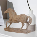 Maxbell Horse Statue Lightweight Ornament Horse Sculpture for Bookcase Weddings Desk brown