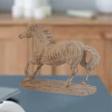 Maxbell Horse Statue Lightweight Ornament Horse Sculpture for Bookcase Weddings Desk brown