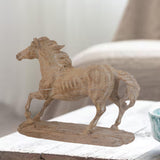 Maxbell Horse Statue Lightweight Ornament Horse Sculpture for Bookcase Weddings Desk brown