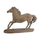 Maxbell Horse Statue Lightweight Ornament Horse Sculpture for Bookcase Weddings Desk brown