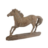 Maxbell Horse Statue Lightweight Ornament Horse Sculpture for Bookcase Weddings Desk brown