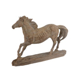 Maxbell Horse Statue Lightweight Ornament Horse Sculpture for Bookcase Weddings Desk brown