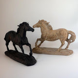 Maxbell Horse Statue Lightweight Ornament Horse Sculpture for Bookcase Weddings Desk brown