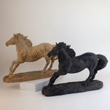 Maxbell Horse Statue Lightweight Ornament Horse Sculpture for Bookcase Weddings Desk brown