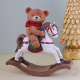 Maxbell Children's Day Gift Bear Statues Cute Animal Figurine for Bedroom Yard Table