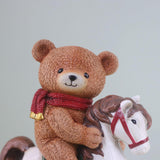 Maxbell Children's Day Gift Bear Statues Cute Animal Figurine for Bedroom Yard Table
