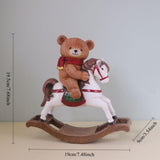 Maxbell Children's Day Gift Bear Statues Cute Animal Figurine for Bedroom Yard Table