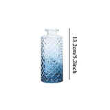 Maxbell 6x Glass Bud Vases Flower Arrangement Display for Office Living Room Kitchen Gradient Blue