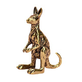Maxbell Miniature Kangaroo Figurine Gift Brass Ornament for Office Shelf Living Room