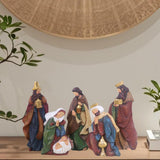 Maxbell Nativity Scene Ornament Set Resin Statue Art Craft for Office Shelf Festival